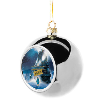 The Polar Express, Χριστουγεννιάτικη μπάλα δένδρου Ασημένια 8cm