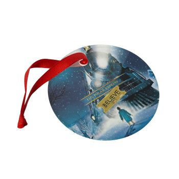 The Polar Express, Christmas ornament glass 9cm