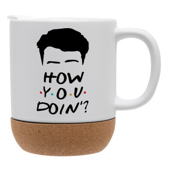 Friends how you doin?, Ceramic coffee mug Cork (MAT), 330ml (1pcs)