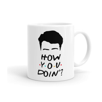 Friends how you doin?, Ceramic coffee mug, 330ml (1pcs)