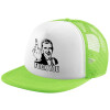 Adult Soft Trucker Hat with Mesh GREEN/WHITE (POLYESTER, ADULT, ONE SIZE)