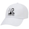 Adult Baseball Cap White 5-panel (POLYESTER, ADULT, UNISEX, ONE SIZE)