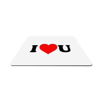 I ❤️ U, Mousepad ορθογώνιο 27x19cm