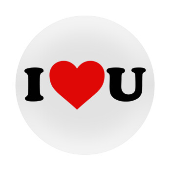 I ❤️ U, Mousepad Στρογγυλό 20cm