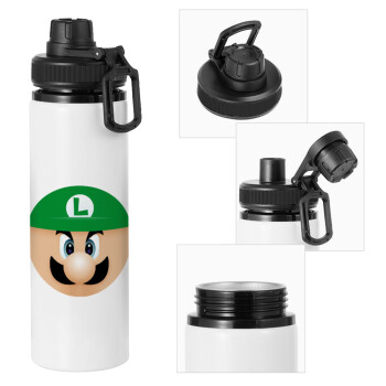 Luigi flat, Metal water bottle with safety cap, aluminum 850ml
