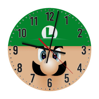 Luigi flat, Ρολόι τοίχου ξύλινο (30cm)
