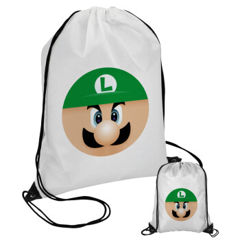 Luigi flat, Τσάντα πουγκί με μαύρα κορδόνια (1 τεμάχιο)