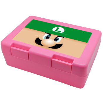 Luigi flat, Children's cookie container PINK 185x128x65mm (BPA free plastic)