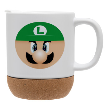 Luigi flat, Ceramic coffee mug Cork (MAT), 330ml (1pcs)