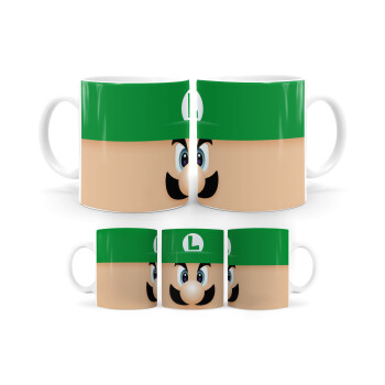Luigi flat, Ceramic coffee mug, 330ml (1pcs)