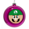 Purple Christmas tree ornament bauble 8cm