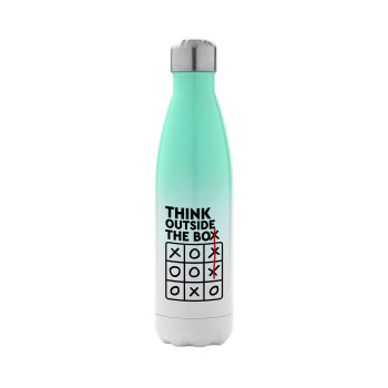 Think outside the BOX, Metal mug thermos Green/White (Stainless steel), double wall, 500ml