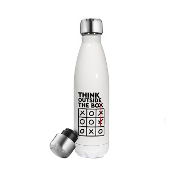 Think outside the BOX, Metal mug thermos White (Stainless steel), double wall, 500ml