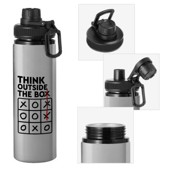 Think outside the BOX, Metallic water bottle with safety cap, 850ml aluminum