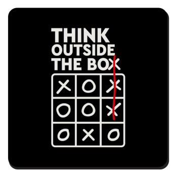 Think outside the BOX, Τετράγωνο μαγνητάκι ξύλινο 9x9cm