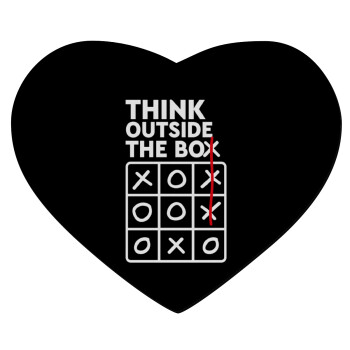 Think outside the BOX, Mousepad heart 23x20cm