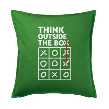 Think outside the BOX, Sofa cushion Green 50x50cm includes filling