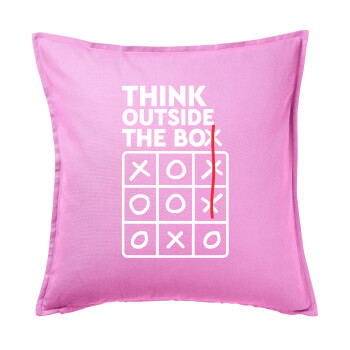 Think outside the BOX, Sofa cushion Pink 50x50cm includes filling