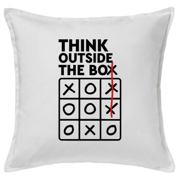 Think outside the BOX, Sofa cushion White 50x50cm includes filling