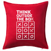 Sofa cushion RED 50x50cm includes filling