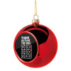 Christmas tree ball Red 8cm