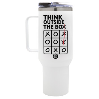 Think outside the BOX, Mega Tumbler με καπάκι, διπλού τοιχώματος (θερμό) 1,2L