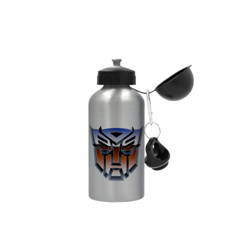 Transformers, Metallic water jug, Silver, aluminum 500ml