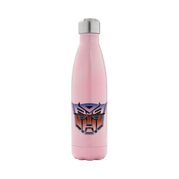 Transformers, Metal mug thermos Pink Iridiscent (Stainless steel), double wall, 500ml