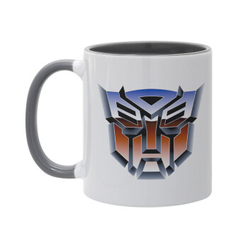 Transformers, Mug colored grey, ceramic, 330ml