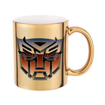 Transformers, Mug ceramic, gold mirror, 330ml