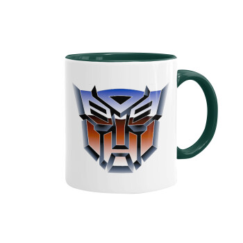 Transformers, Mug colored green, ceramic, 330ml