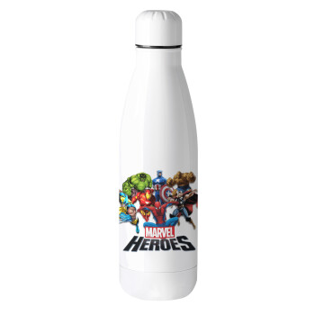 MARVEL heroes, Μεταλλικό παγούρι θερμός (Stainless steel), 500ml