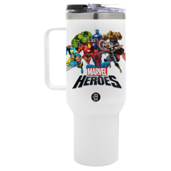 MARVEL heroes, Mega Stainless steel Tumbler with lid, double wall 1,2L