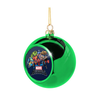 MARVEL heroes, Green Christmas tree ornament ball 8cm