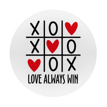 Love always win, Mousepad Round 20cm