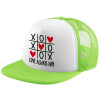 Adult Soft Trucker Hat with Mesh GREEN/WHITE (POLYESTER, ADULT, ONE SIZE)