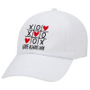 Adult Baseball Cap White 5-panel (POLYESTER, ADULT, UNISEX, ONE SIZE)