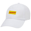 Adult Baseball Cap White 5-panel (POLYESTER, ADULT, UNISEX, ONE SIZE)