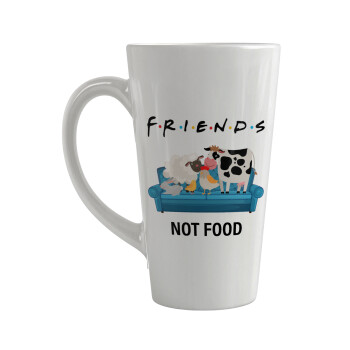 friends, not food, Κούπα κωνική Latte Μεγάλη, κεραμική, 450ml