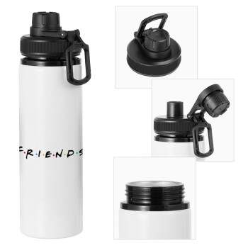 Friends, Metal water bottle with safety cap, aluminum 850ml