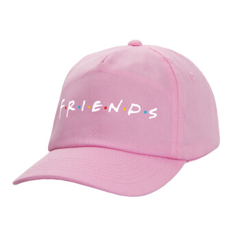 Friends, Casual children's baseball cap, 100% Cotton Twill, PINK (COTTON, CHILDREN'S, ONE SIZE)