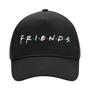 Friends, Adult Ultimate Hat BLACK, (100% COTTON DRILL, ADULT, UNISEX, ONE SIZE)