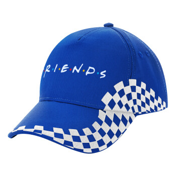 Friends, Adult Ultimate BLUE RACING Cap, (100% COTTON DRILL, ADULT, UNISEX, ONE SIZE)