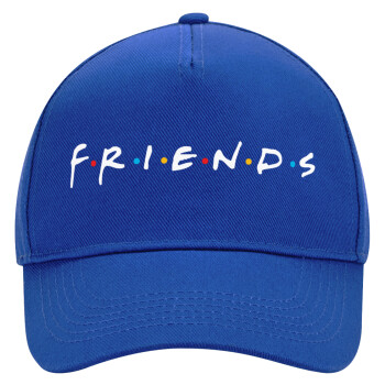 Friends, Ultimate Adult Hat BLUE, (100% COTTON DRILL, ADULT, UNISEX, ONE SIZE)