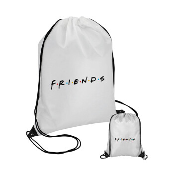 Friends, Τσάντα πουγκί με μαύρα κορδόνια (1 τεμάχιο)