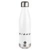 Metal mug thermos White (Stainless steel), double wall, 500ml