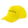 Child's Baseball Cap, 100% Cotton Twill, Yellow (COTTON, CHILD, UNISEX, ONE SIZE)