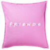 Sofa cushion Pink 50x50cm includes filling