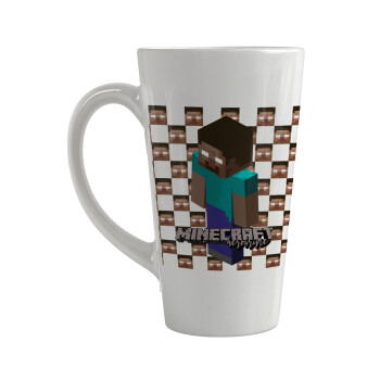 Minecraft herobrine, Κούπα κωνική Latte Μεγάλη, κεραμική, 450ml