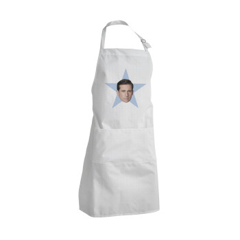 michael the office star, Adult Chef Apron (with sliders and 2 pockets)
